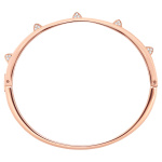 Tactic Bangle, White, Rose-gold tone plated